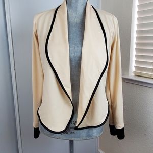 Cream Business Casual Jacket Blazer Medium
